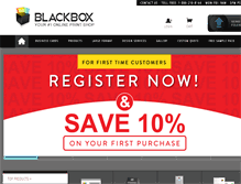 Tablet Screenshot of blackboxprint.com